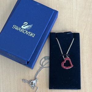 Swarovski Red Heart Necklace